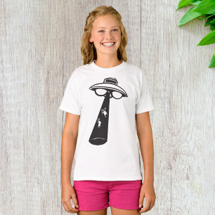Retro UFO Ontvoering Grafische Alien Sci-Fi T-shirt