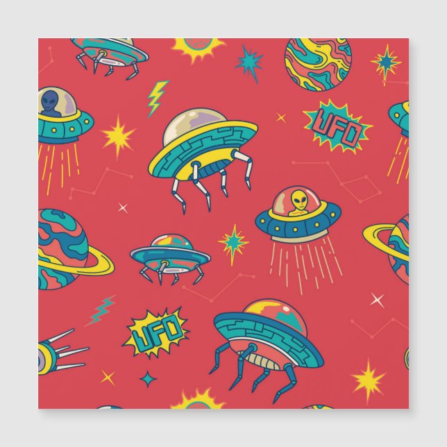 Retro UFO Space Invaders (Voorkant)