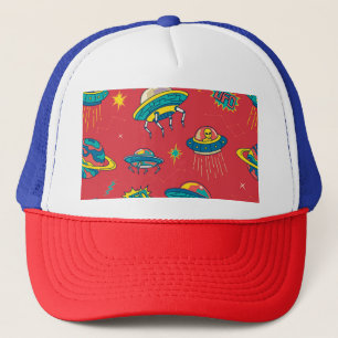 Retro UFO Space Invaders Trucker Pet