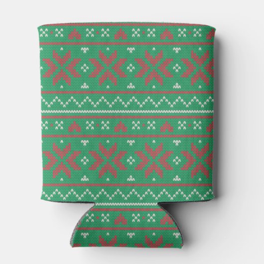 Retro Ugly Christmas Sweater in Green Blikjeskoeler (Achterkant)