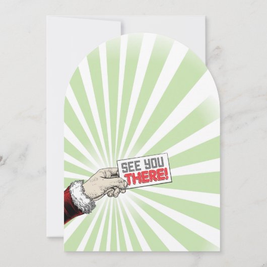 Retro Ugly Sweater Christmas Party Arch Uitnodigin Kaart (Achterkant)