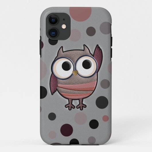 Retro Uil Case-Mate iPhone Case (Achterkant)