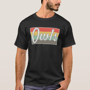 Retro Uil Fluisteraar Leuke Dierlijke Uilen Eigena T-shirt