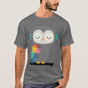 Retro uil-oom jongen t-shirt