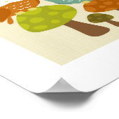 Retro Uil Poster Afdruk (Hoek)