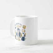 Retro Uil Terug naar School Koffiemok (Voorkant links)