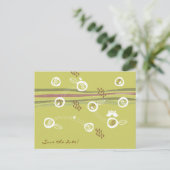 Retro Uilen Familie Save-the-Date Ansichtkaart Aankondigingskaart (Staand voorkant)