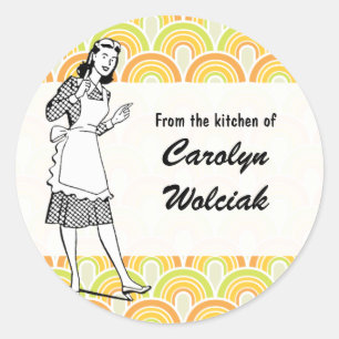 Retro "Uit de Keuken" (Citrus) Sticker
