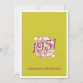 Retro uitnodiging 75ste verjaardag 1951 (Achterkant)