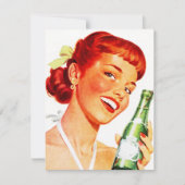 Retro Uitnodiging CANADA DAG DROGE SODA POP GAL (Voorkant)