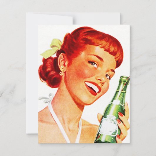 Retro Uitnodiging CANADA DAG DROGE SODA POP GAL (Voorkant)