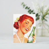 Retro Uitnodiging CANADA DAG DROGE SODA POP GAL (Staand voorkant)