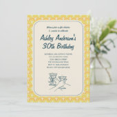 Retro Uitnodigingen (Staand voorkant)