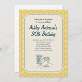 Retro Uitnodigingen (Voorkant / Achterkant)