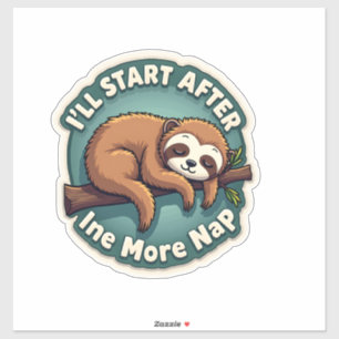 Retro Uitstel Ezel Grappig Student Shirt Sticker