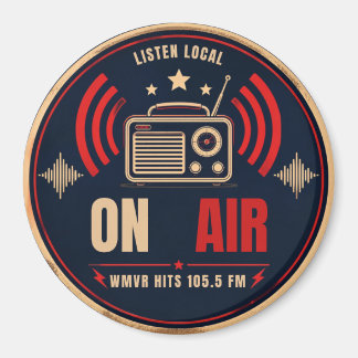 Retro-uitzending "ON AIR" Radio-magneet Magneet