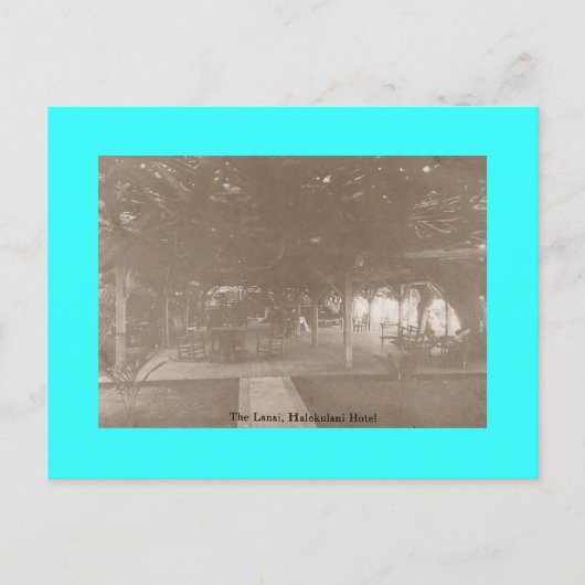 Retro Uitzicht Hawaii Hotel Waikiki Honolulu Brief Briefkaart (Voorkant)