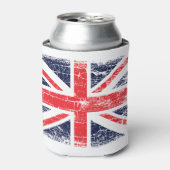 Retro UK Union Jack Flag Blikjeskoeler (Blikje Voorkant)