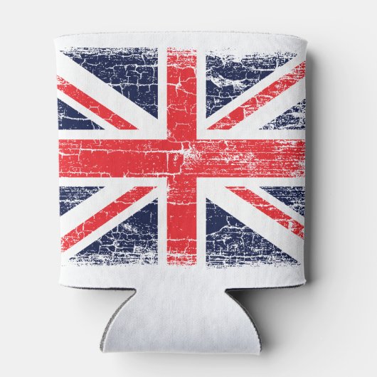 Retro UK Union Jack Flag Blikjeskoeler (Achterkant)
