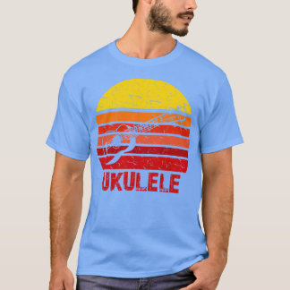Retro Ukulele Zon Silhouet T-shirt