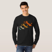 Retro Ultimate Frisbee Player  Disk Ultimat T-shirt (Voorkant volledig)