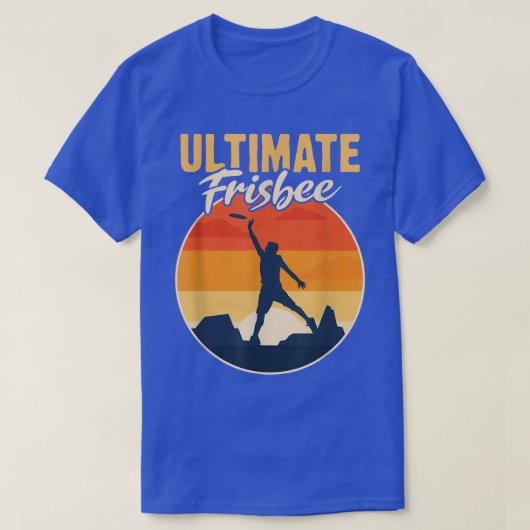 Retro Ultimate Frisbee Player Mannen Vrouwen Fl T-shirt (Design voorkant)