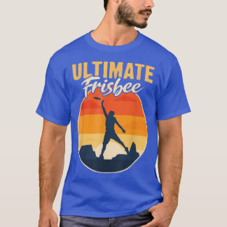 Retro Ultimate Frisbee Player Mannen Vrouwen  Fl T-shirt