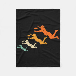 Retro Ultimate Frisbee-speler Vintage Disc Ultimat Fleece Deken
