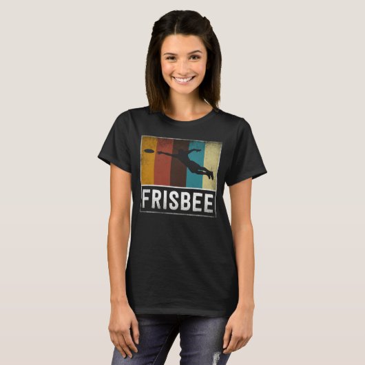Retro Ultimate Frisbee T-shirt (Voorkant volledig)