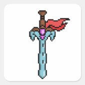 Retro Ultimate Zwaard Sticker (Voorkant)