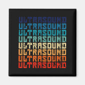 Retro Ultrasound Technologist Magneet (Voorkant)