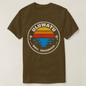 Retro Uluwatu Bali Indonesië Beach Surf Em T-shirt (Design voorkant)