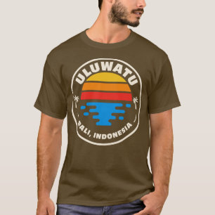 Retro Uluwatu Bali Indonesië Beach Surf Em T-shirt