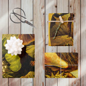 Retro Undersea Life Zee Anemonen & Coral 3 Stijlen Inpakpapier Vel