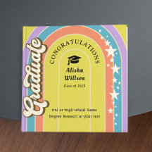 Retro Uni Grad | felicitaties | foto | vierkant