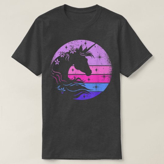 Retro Unicorn Bling Fairytale Lover Unicorn Fantas T-shirt (Design voorkant)