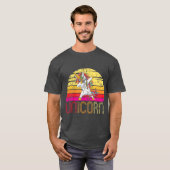  Retro Unicorn Design Rainbow Unicorn T-shirt (Voorkant volledig)