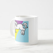 Retro Unicorn Koffiemok (Voorkant links)