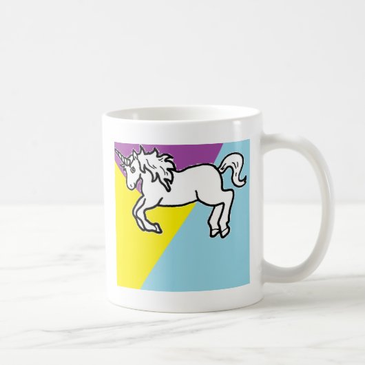 Retro Unicorn Koffiemok (Rechts)