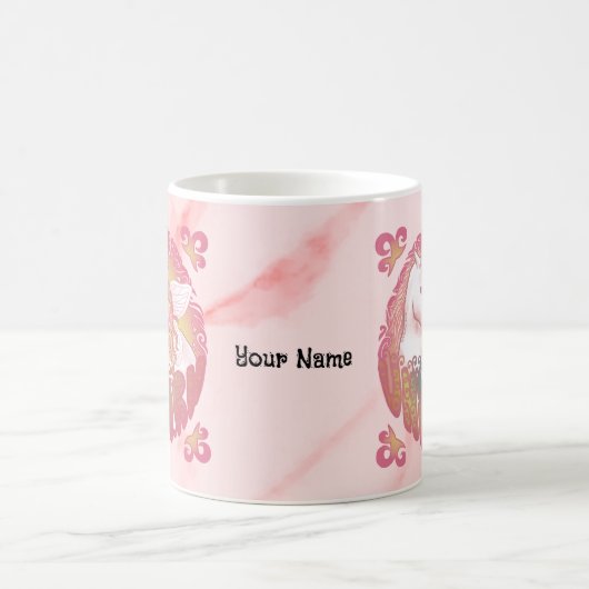 Retro Unicorn Koffiemok (Center)