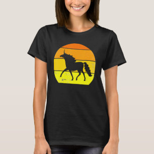 Retro Unicorn Unicorn Silhouette Wolf Anim T-shirt
