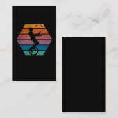 Retro Unicycle Juggling Circus Artist Juggler Visitekaartje (Voorkant / Achterkant)