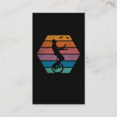 Retro Unicycle Juggling Circus Artist Juggler Visitekaartje (Voorkant)