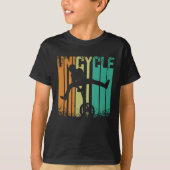  retro Unicycle T-shirt (Voorkant)