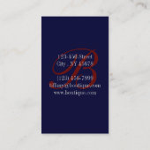 Retro Union Jack London Bus rode telefooncel Visitekaartje (Achterkant)