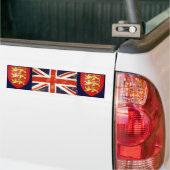 Retro Union Jack Wapensticker Bumpersticker (Op Truck)