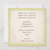 Retro Unisex Elephant Baby shower Kaart (Achterkant)