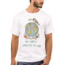 Retro Unisex T-Shirt - Retro Wereld Lieve Shirt