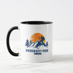 Retro University Peak Hike T-shirt Mok