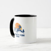 Retro University Peak Hike T-shirt Mok (Voorkant links)
